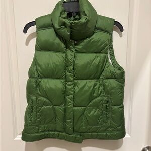 Old Navy Green Sherpa-Lined Puffer Vest